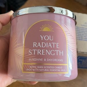 NWT Bath & Body Works 3-Wick Candle SUNSHINE & DAYDREAMS White Barn